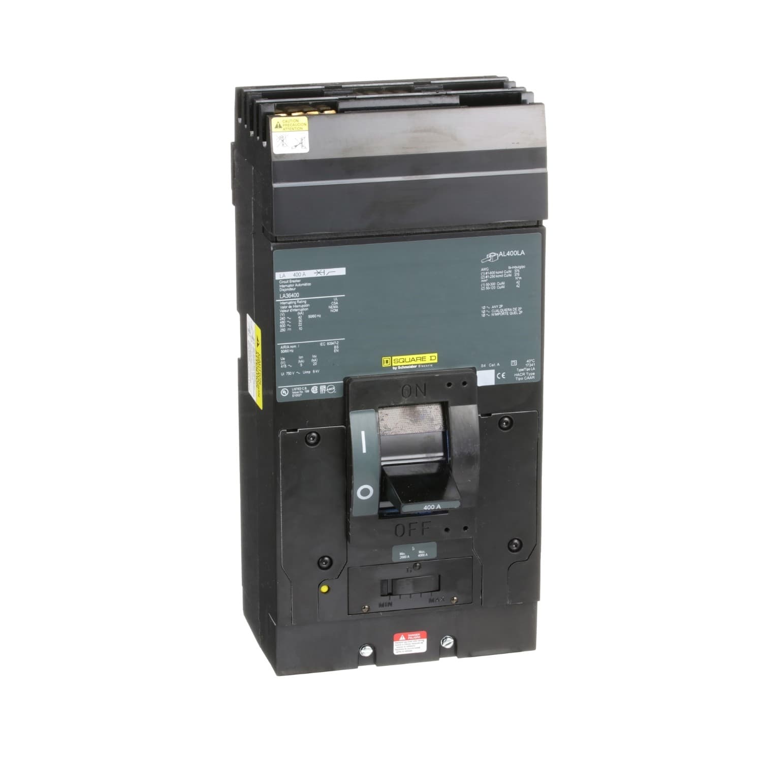 Square D Interruptor termomagnético Square D LA36400 — 400 A, 3P, 600 V (I-Line LA)