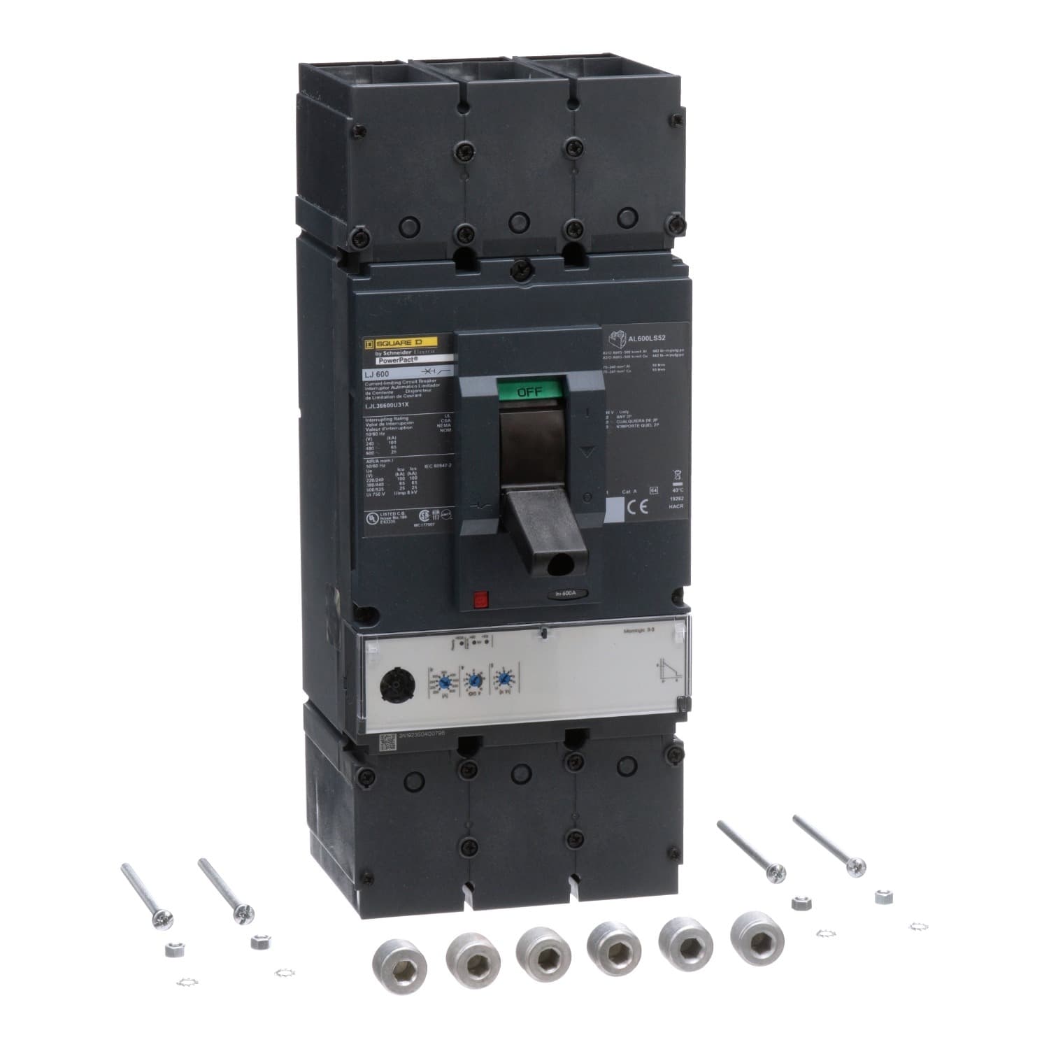 Square D Interruptor termomagnético Square D LJL36400U31X — 400 A, 3P, 600 V (PowerPact L-Frame)