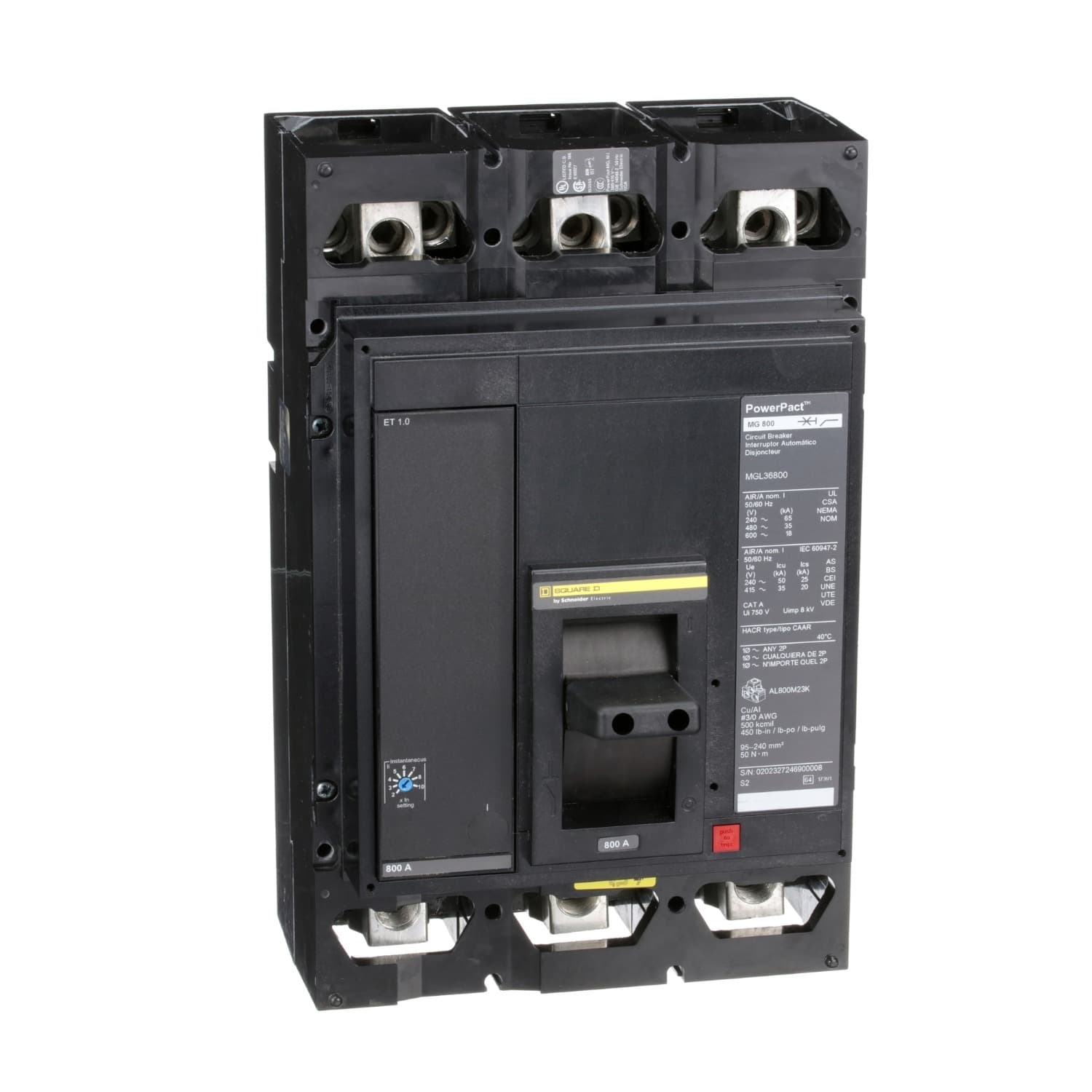 Square D Interruptor termomagnético Square D MGL36300 — 300 A, 3P, 600 V (PowerPact M-Frame)