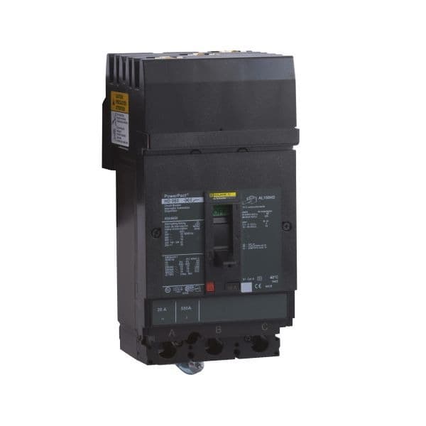 Square D Interruptor termomagnético Square D HDA36020 — 20 A, 3P, 600 V (PowerPact H-Frame)
